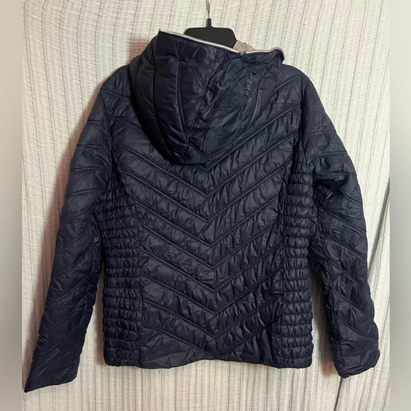 Laundry By Shelli Segal Dark Blue Puffer Jacket - Picture 5 of 5